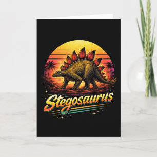 Cartão De Festividades Estegossauro