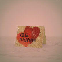 Estêncil sobre madeira — adicione sua foto.