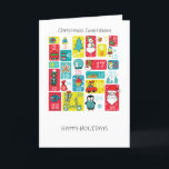 Cartão De Festividades Estilo de Cartoon de Natal de Calendário Avançado<br><div class="desc">Uma ilustração de Natal adorável,  pintada por Sanja Vrekic. A ideia do advento de Natal é única,  simples,  mas colorida e bonita. Os produtos correspondentes podem ser encontrados no Calendário Avançado.</div>