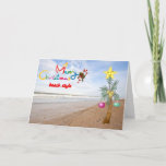 CARTÃO DE FESTIVIDADES "ESTILO DE PRAIA" FELIZ NATAL PARA VOCÊ<br><div class="desc">"ESTILO DE PRAIA" FELIZ NATAL PARA VOCÊ E SEU!</div>