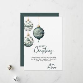 Cartão De Festividades Estilo Nórdico Moderno Ornamento Natal