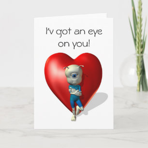 Cartão De Festividades Estou de olho em você