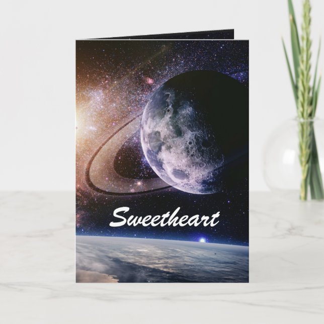 CARTÃO DE FESTIVIDADES ESTOU SOBRE O NAMORADOS DA LUA (Frente)