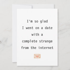 Cartão De Festividades Estou tão feliz que fui em um encontro, Aniversári