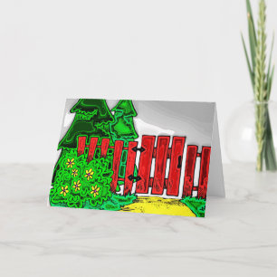 Cartão De Festividades Estrada secundária boas festas 2