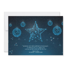 Estrela Azul Moderna de Natal Logotipo Corporativo