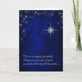 Cartão De Festividades Estrela de Belém Primeiro Natal