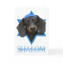 Estrela de David de Hanukkah - Dachshund - Winston