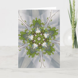 Cartão De Festividades Estrela de Natal Ivy Kaleidoscope