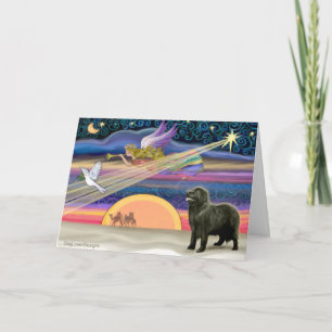 Cartão De Festividades Estrela de Natal - Terra Nova (preto 2) -