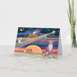 Cartão De Festividades Estrela de Natal - Whippet 7