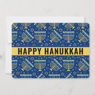 Cartão De Festividades Estrela Feliz de Hanukkah de David Cute Trendy