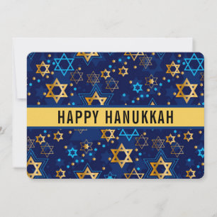 Cartão De Festividades Estrela Feliz de Hanukkah de David Cute Trendy