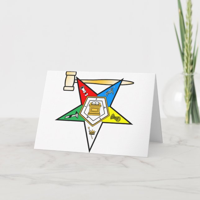 Cartão De Festividades Estrela oriental após artigos da matrona (Frente)