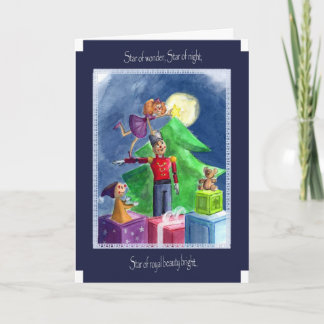 Cartão De Festividades Estrela tão brilhante