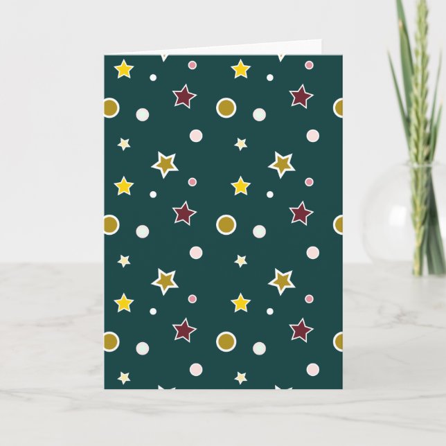 Cartão De Festividades Estrelas (Frente)