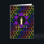 Cartão De Festividades Estrelas de Hanukkah<br><div class="desc">Hanukkah na arte moderna</div>