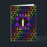 Cartão De Festividades Estrelas de Hanukkah<br><div class="desc">Hanukkah na arte moderna</div>