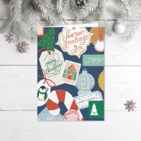 Etiquetas de presentes de Natal Ilustradas