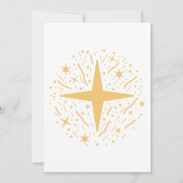 Cartão De Festividades Etoiles et confettis pour le Nouvel An