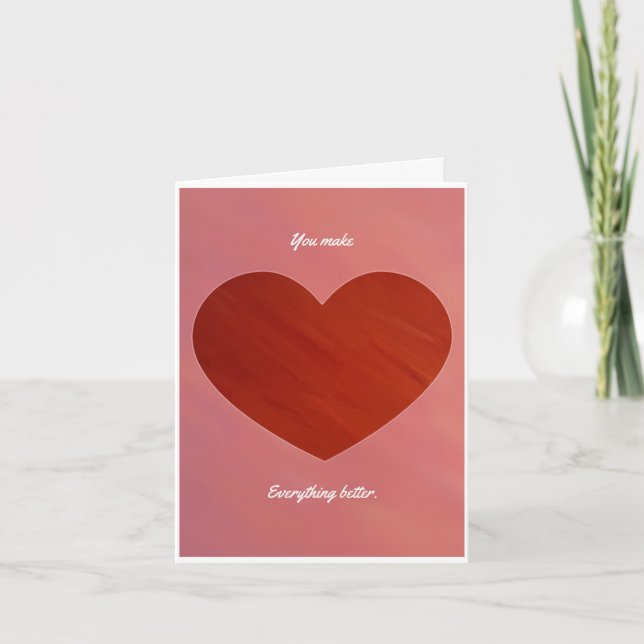 Cartão De Festividades Eu adoro Namorados Bacon (Frente)