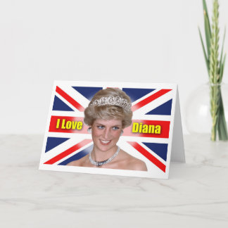 Cartão De Festividades Eu amo a princesa Diana