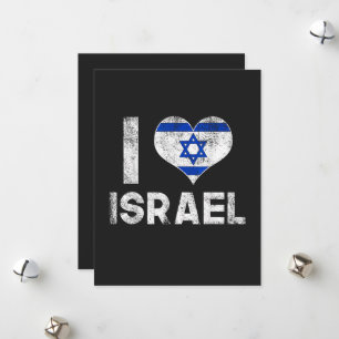 Cartão De Festividades Eu Amo Israel