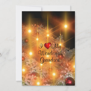 Cartão De Festividades Eu Amo Meu Maravilhoso neto