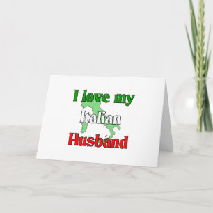 Cartão De Festividades Eu Amo Meu Marido Italiano