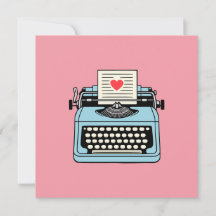 Eu amo minha máquina de escrever