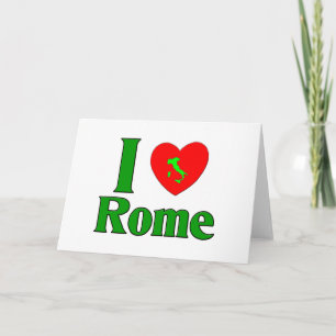 Cartão De Festividades Eu amo Roma Italia