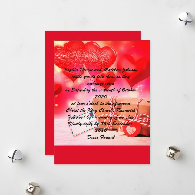 Cartão De Festividades Eu Amo Você  (Frente/Verso In Situ)