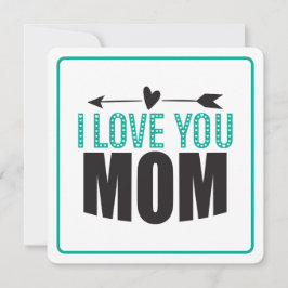 Cartão De Festividades Eu Amo Você Mamãe