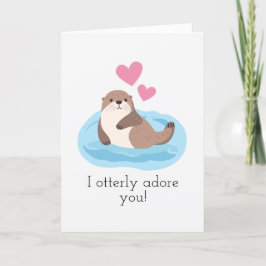 Cartão De Festividades Eu amo você perdidamente" Dia dos Namorados fofo