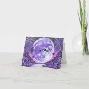 Cartão De Festividades Eu Amo Você-Super Dia de os namorados-Lua