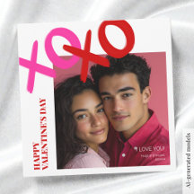 Eu Amo Você XOXO Foto Moderno Feliz Dia dos Namora