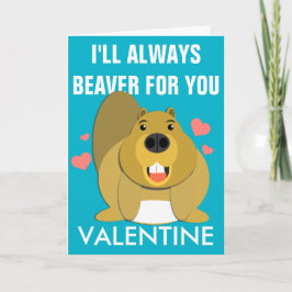 Cartão De Festividades Eu Beaver para você namorados