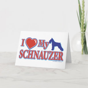 Cartão De Festividades Eu Corto Meu Schnauzer
