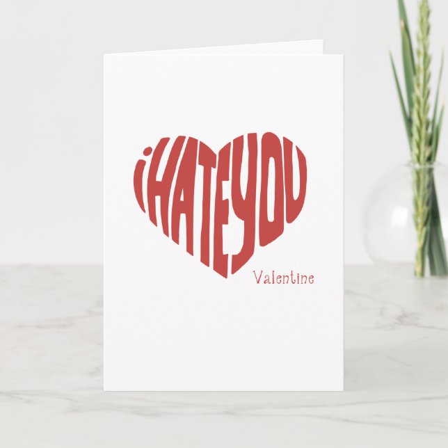 Cartão De Festividades Eu deio-o namorados (Frente)