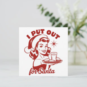 Cartão De Festividades Eu Deixo Presente Para o Papai Noel Natal Snarque 