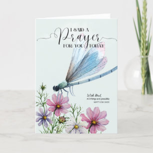 Cartão De Festividades Eu disse uma oração para você hoje