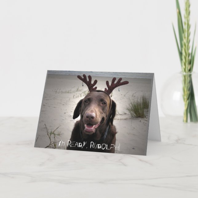 Cartão De Festividades Eu estou pronto (Frente)