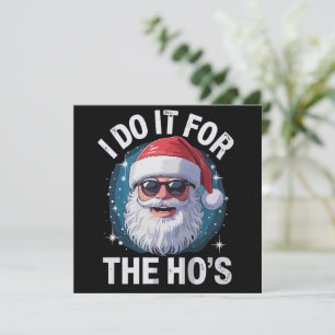 Cartão De Festividades Eu Faço Isso Para as Garotas Engraçado Natal Inapr