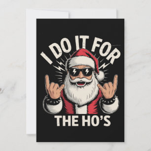 Cartão De Festividades Eu Faço Isso Para As Hos Piada De Natal Santa Chri
