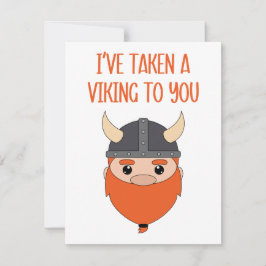 Cartão De Festividades Eu Levei Um Viking Para Você