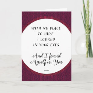 Cartão De Festividades Eu mesmo em seu Namorados Vermelho