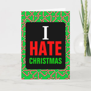 Cartão De Festividades Eu Odeio O Natal