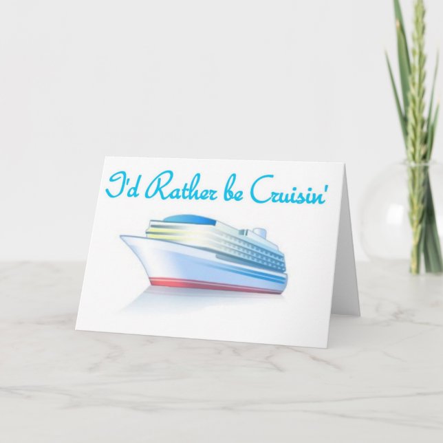 Cartão De Festividades Eu Preferencialmente Estar Cruzando (Frente)