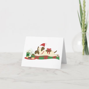 Cartão De Festividades Eu quero mesmo um cachorrinho de Natal