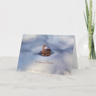 Cartão De Festividades Eu serei gnomo para o Natal